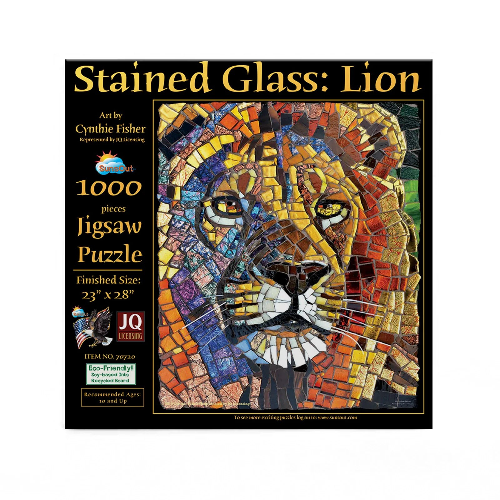Stained Glass - Lion, Cynthie Fisher (1000pcs)