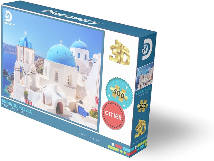 Discovery - Santorini, Greece (3D Puzzle) (500pcs)