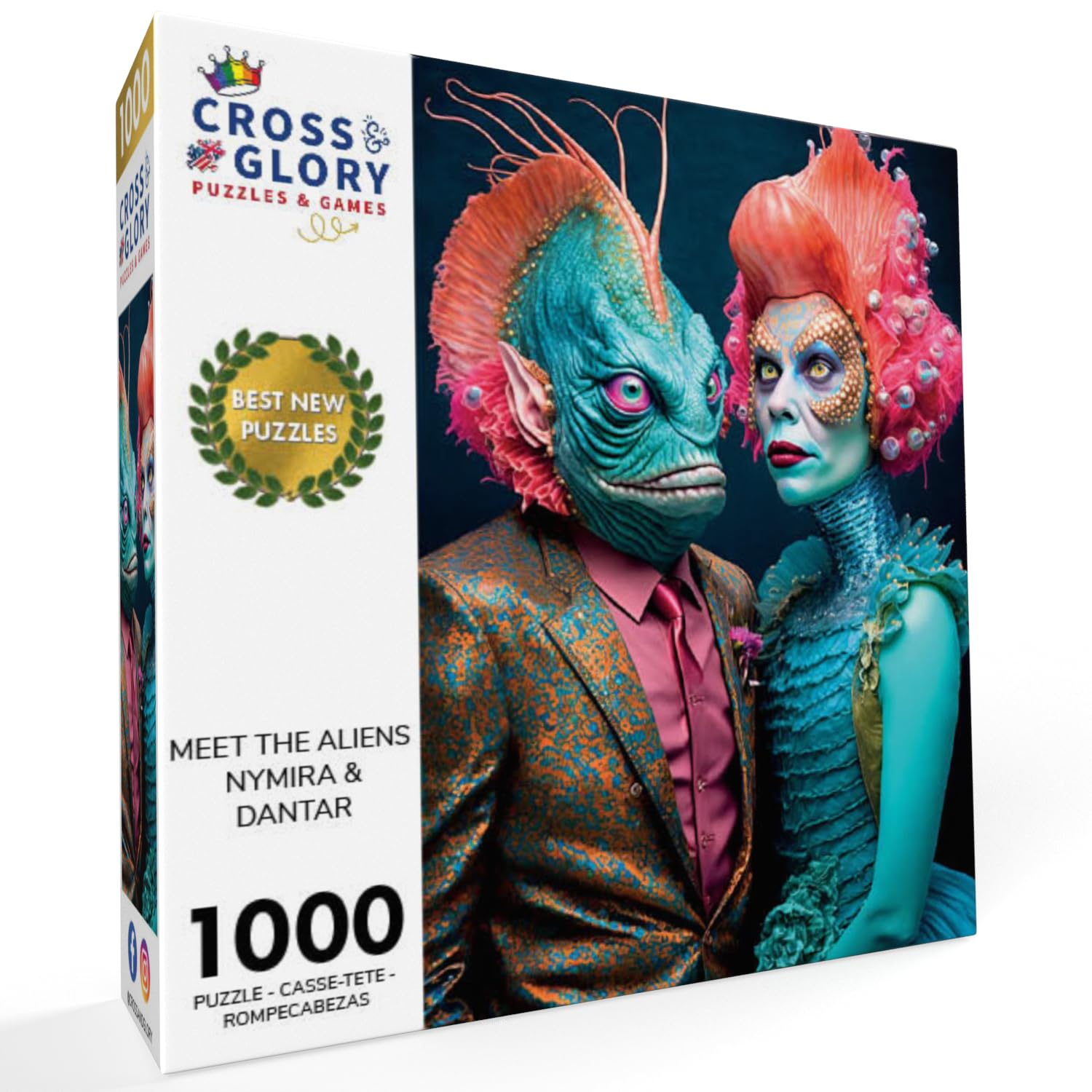 PFG Rencontrez les extraterrestres - Nymira et Dantar (1000 pièces) (Utilisation - PUZZLES FOR GOOD)