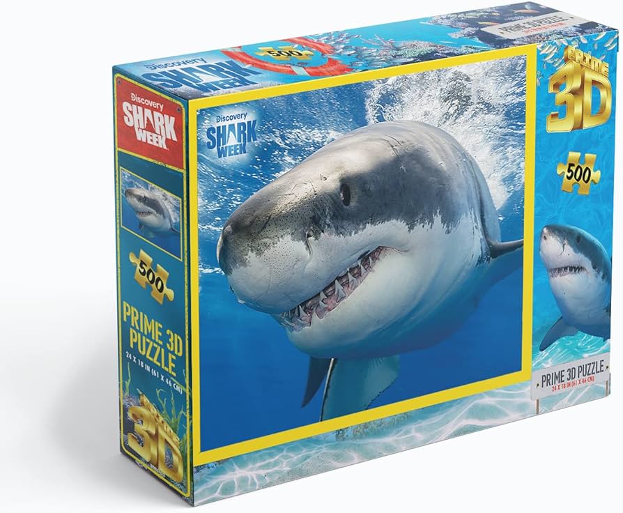 Discovery Shark Week - Great White Shark (3D Puzzle) (500pcs)