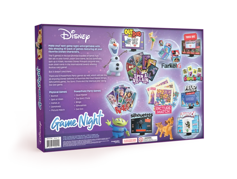 Disney - Family Game Night 10-in-1 Board Game - Ten Games One Magical Night