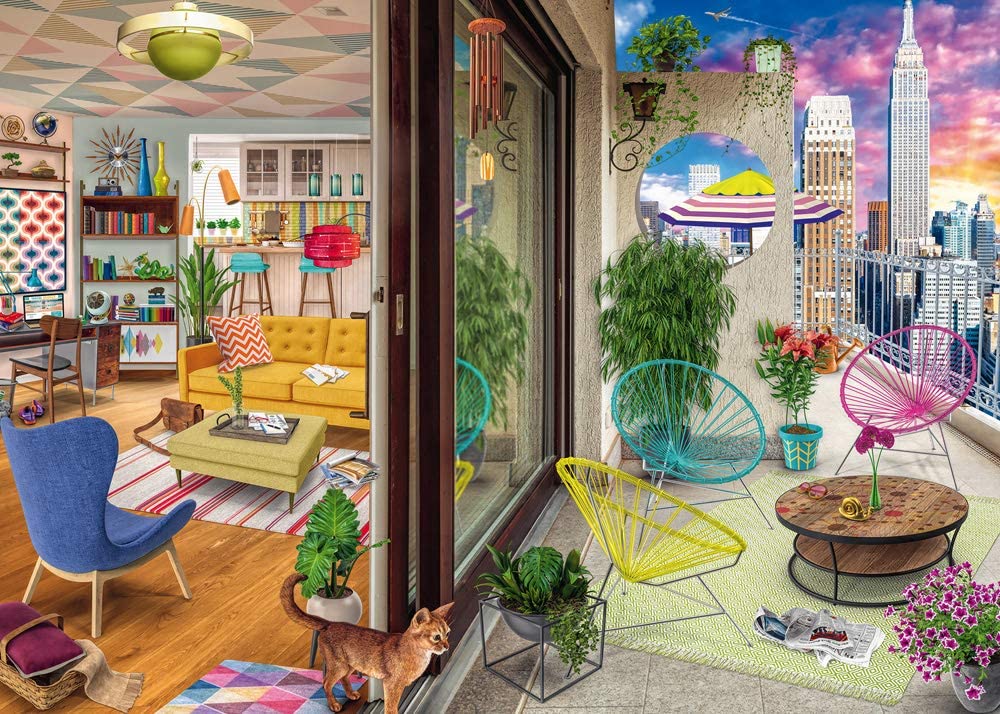 PFG Ravensburger NYC Apartment (1000pcs) (Usage/Used - PUZZLES FOR GOOD)