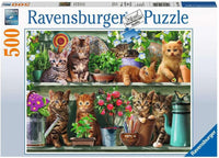 Chats Ravensburger sur l'étagère (500pcs)