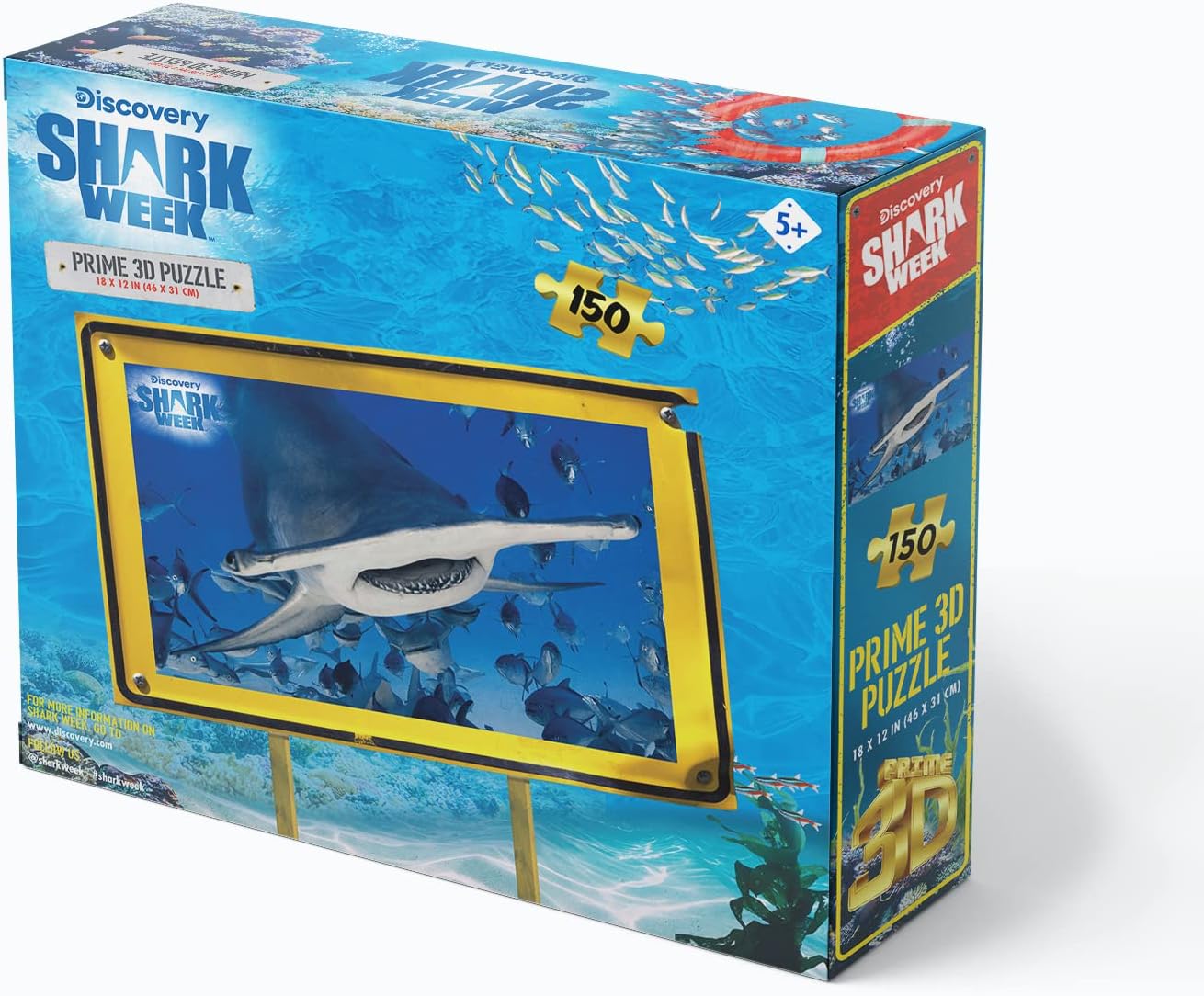 Discovery - Shark Week - Hammerhead Shark (3D Puzzle) (150pcs)