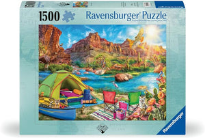 PFG Ravensburger Wanderlust - Canyon Camping (1500pcs) (Usage/Used - PUZZLES FOR GOOD)