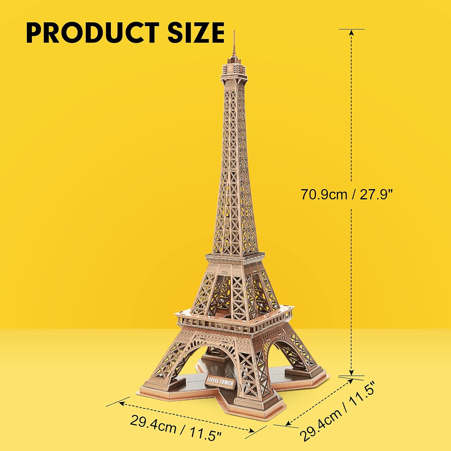 National Geographic Paris - Eiffel Tower (3D Puzzle) (80pcs)