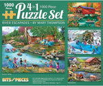 SET 4-en-1 PFG - Escapades de rivière (USAGÉ / USET - Puzzles pour de bon)