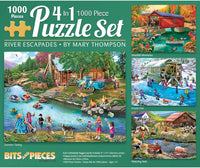 SET 4-en-1 PFG - Escapades de rivière (USAGÉ / USET - Puzzles pour de bon)