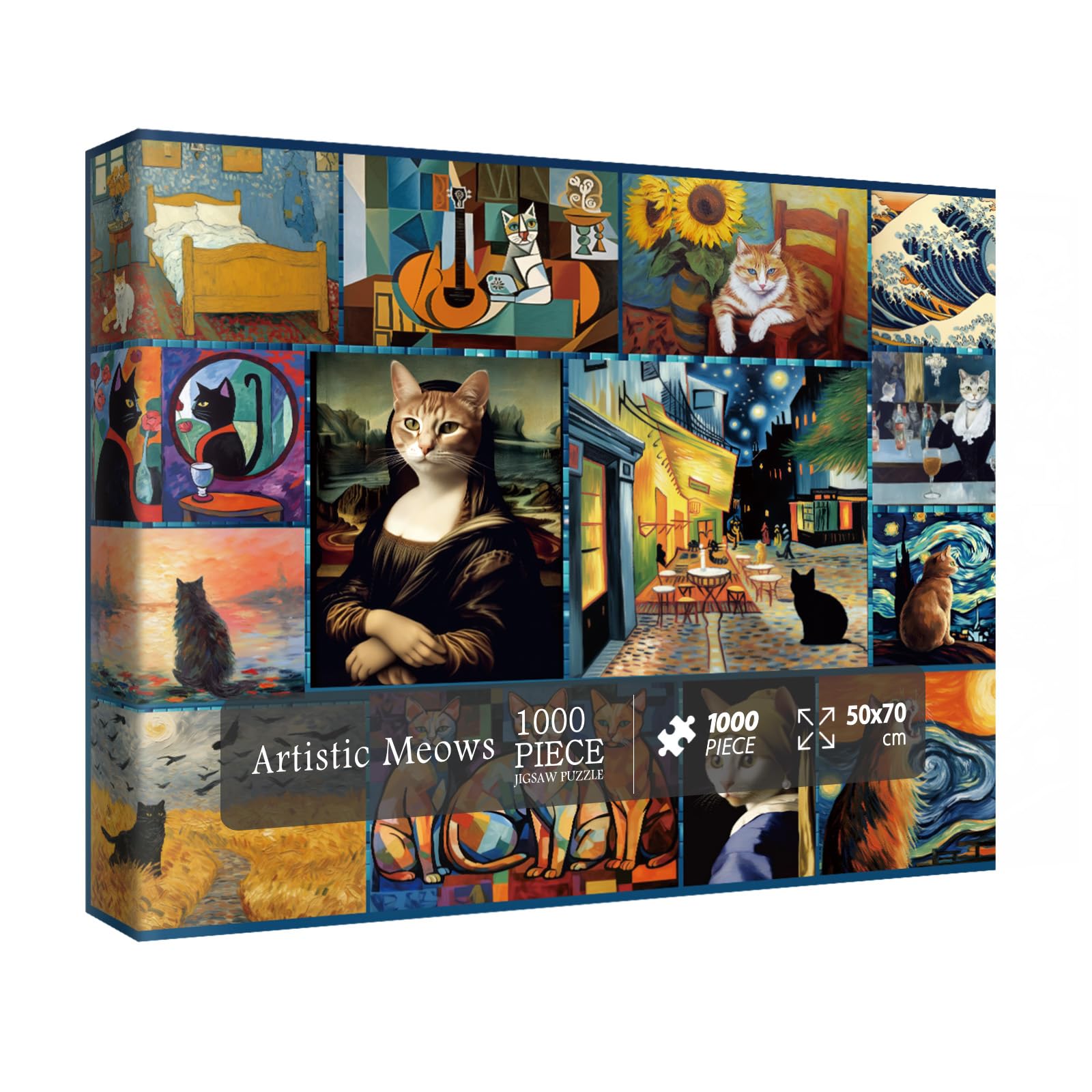 PFG Artistic Meows (1000pcs) (Usage/Used - PUZZLES FOR GOOD)