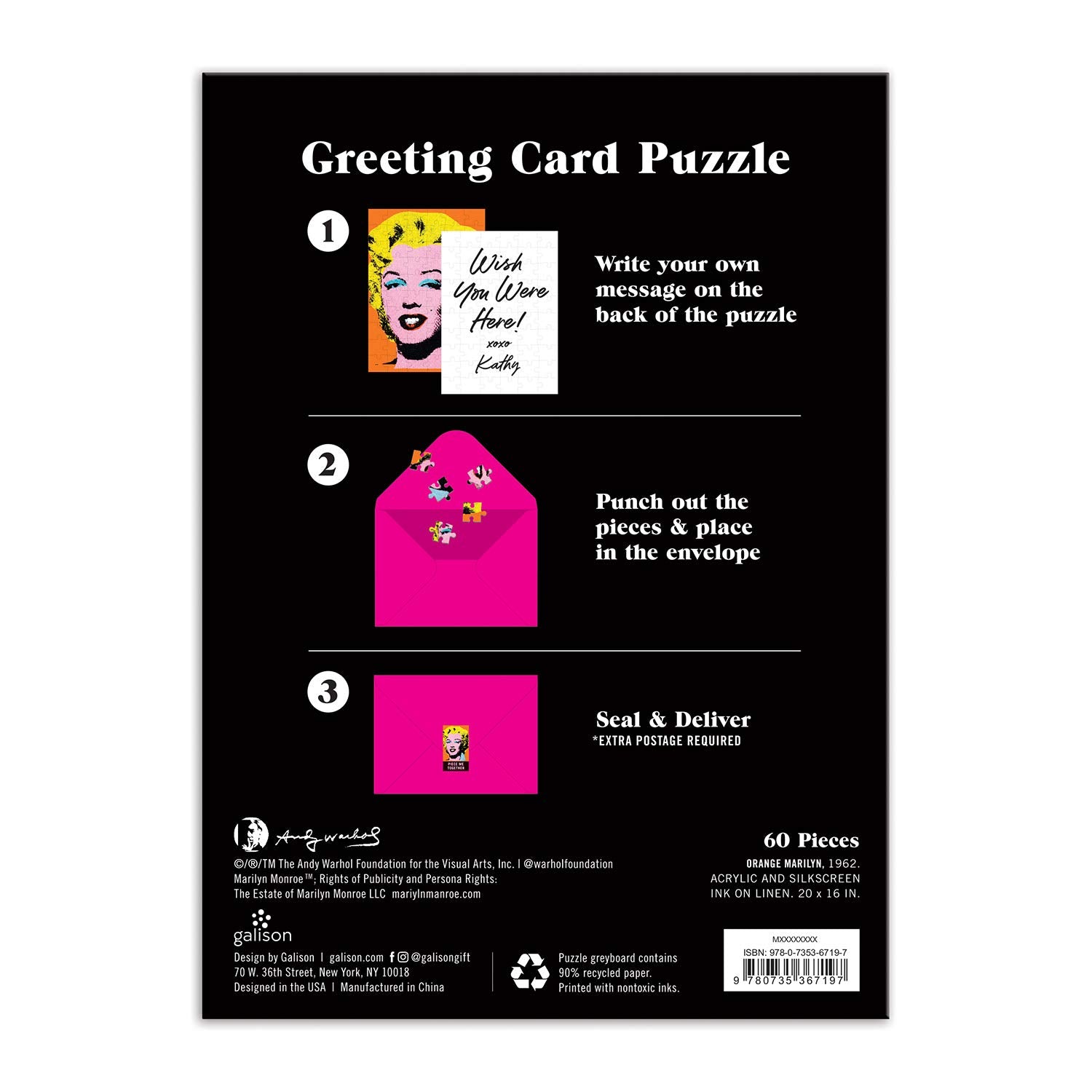 Greeting Card - Andy Warhol Marilyn (60pcs)