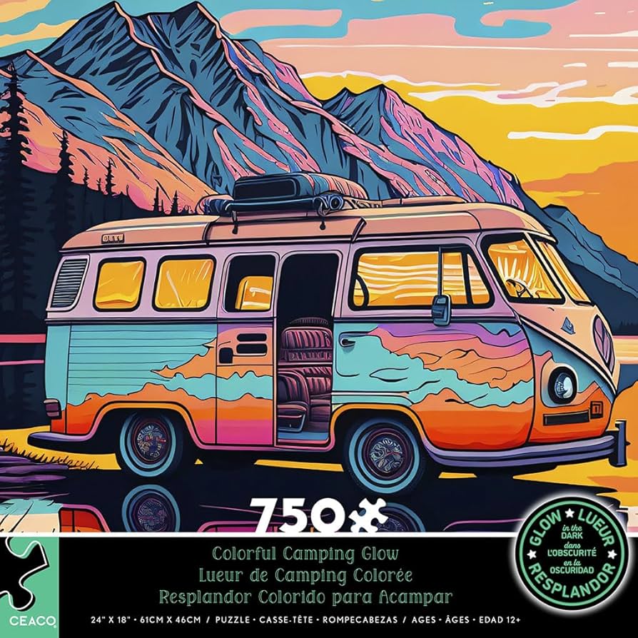 Colorful Camping Glow (750pcs) (Glow-in-the-Dark)