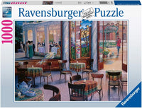 PFG Ravensburger Une visite du café (1000pcs) (utilisation / utilisée - puzzles pour de bon)