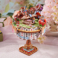 Alice's Tea Party Music Box (Wood)