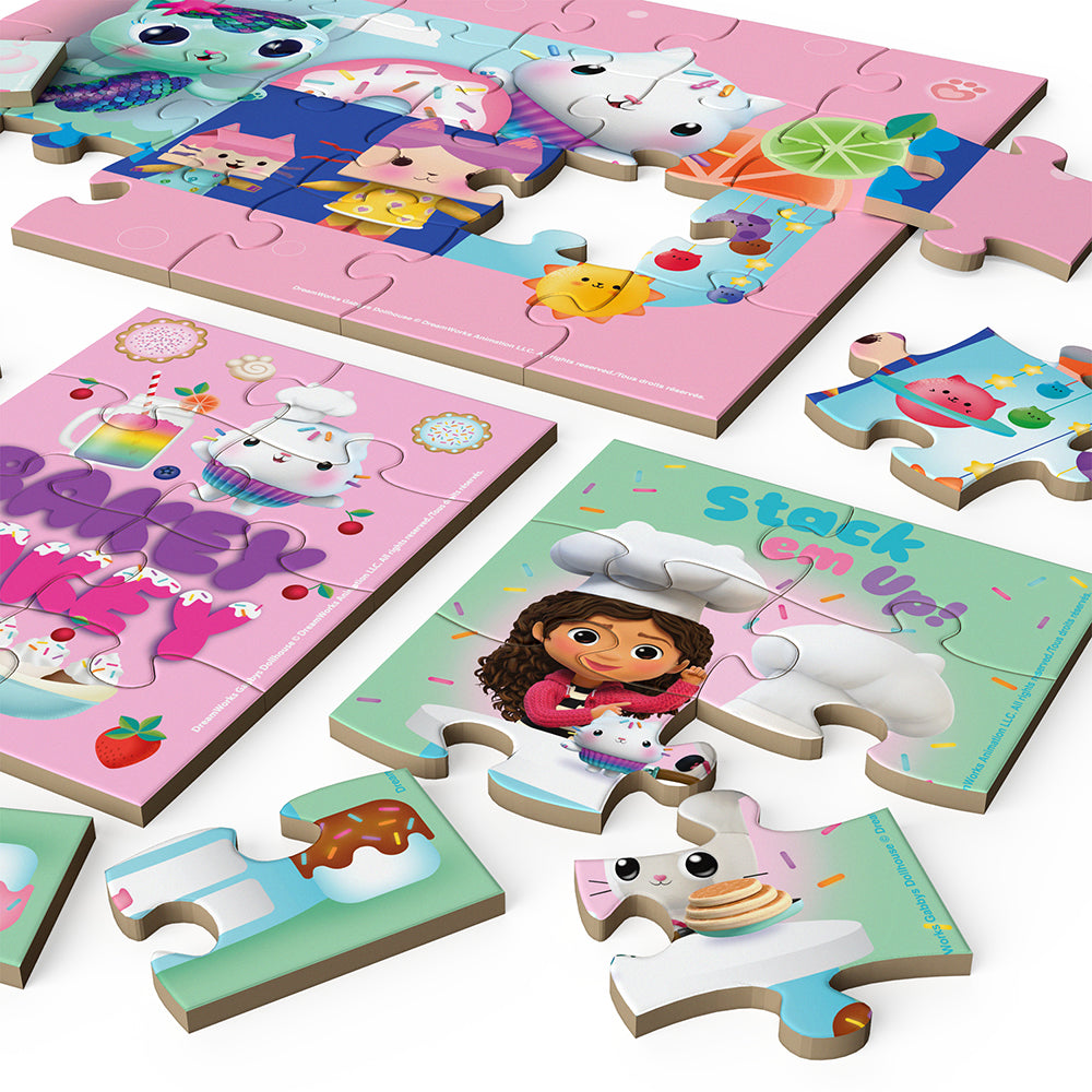 Buy Gabby's dollhouse 5-in-1 wood puzzles Puzzle | Jigsaw Jungle