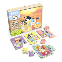 Bluey - 5-in-1 Wood Puzzles
