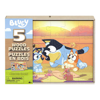 Bluey - 5-in-1 Wood Puzzles