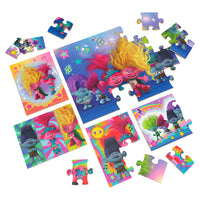 Trolls 5 en 1 puzzles en bois