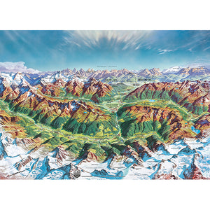 Map Art - Alpine Mountain World, Berann (2000pcs)