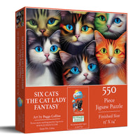 Six Cats - The Cat Lady Fantasy, Peggy Collins (550pcs)