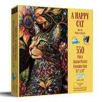 Un chat heureux, Peggy Collins (550pcs)