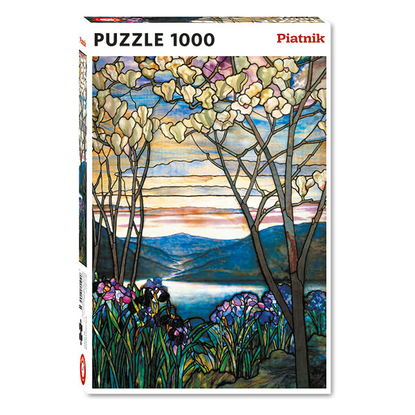 Magnolias et iris, Tiffany