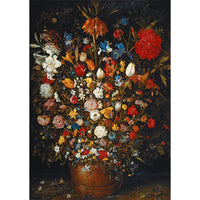 Fleurs dans un navire en bois