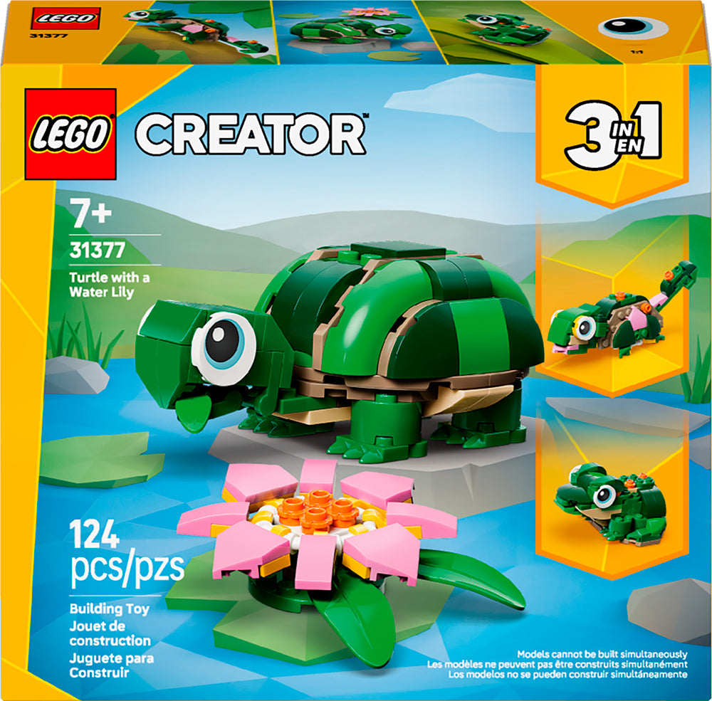 LEGO® - Creator - 3-in-1 Turtle with a Water Lily Flower