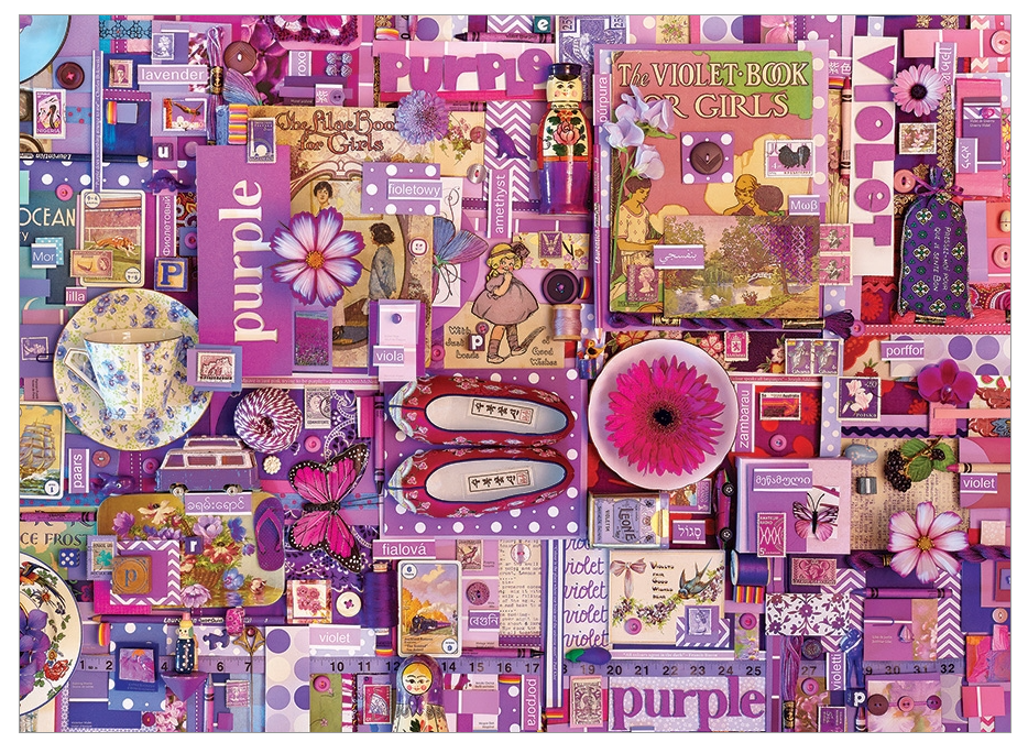 PFG Purple, Shelley Davies (1000pcs) (Usage/Used - PUZZLES FOR GOOD)