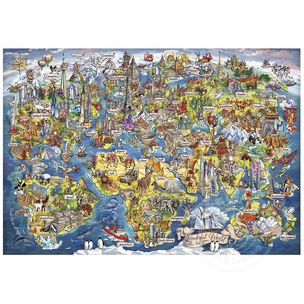 PFG Wonderful World, 2000pc (Usage/Used - PUZZLES FOR GOOD)