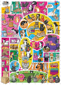PFG Doodlecats, Beth Wilson (1000pcs) (Usage/Used - PUZZLES FOR GOOD)