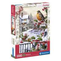 Classic Christmas - Robin and Holly Bushes (1000pcs)