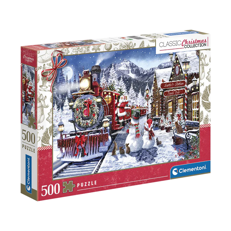 Train Station with Snowmen (500pcs)