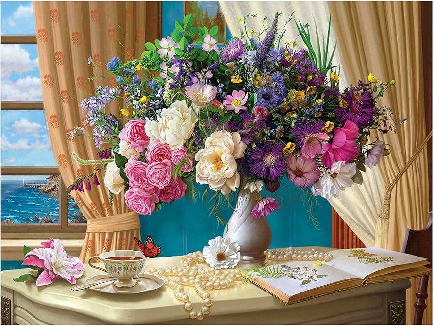 PFG Still Life with Flowers (Usagé/Used - PUZZLES FOR GOOD)