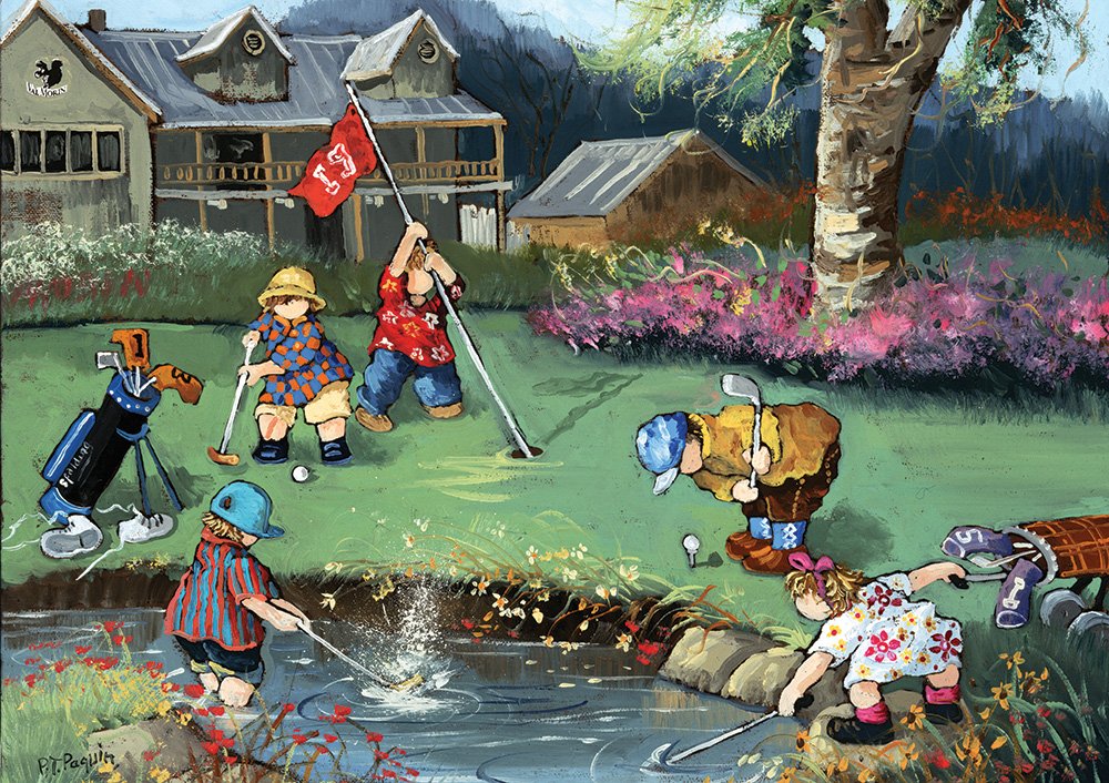 PFG Golf Game, Pauline Paquin (1000pcs) (Usage/Used - PUZZLES FOR GOOD)