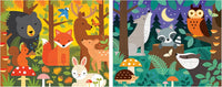 Woodland - Puzzle à deux côtés sur le pouce (48pcs)