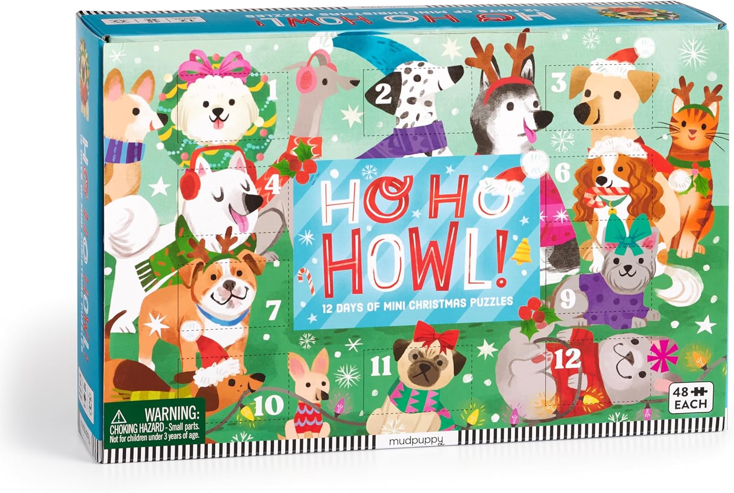 Ho Ho Howl! Countdown to Christmas Advent Calendar (12 x 48pcs)