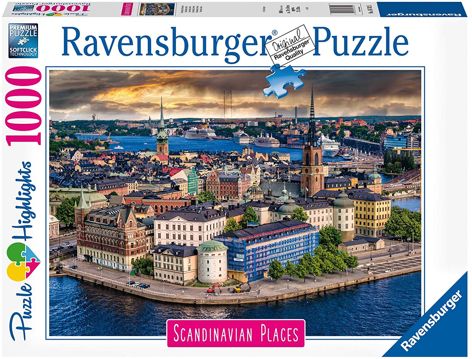 PFG Ravensburger Scandinavian Places - Stockholm, Sweden (1000pcs) (Usage/Used - PUZZLES FOR GOOD)
