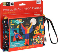 Superheroes - Puzzle à deux côtés sur le pouce (48pcs)