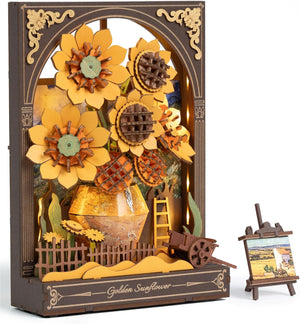 Artistic 3D Painting - Golden Sunflower