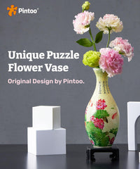 3D Puzzle Vase - Carp with Lotus