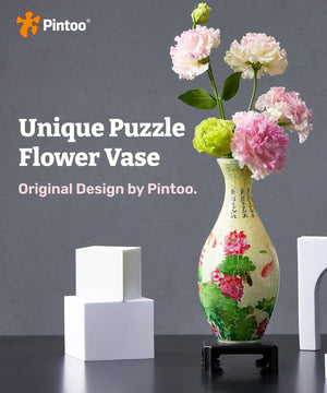 Vase puzzle 3D - Carpe et lotus