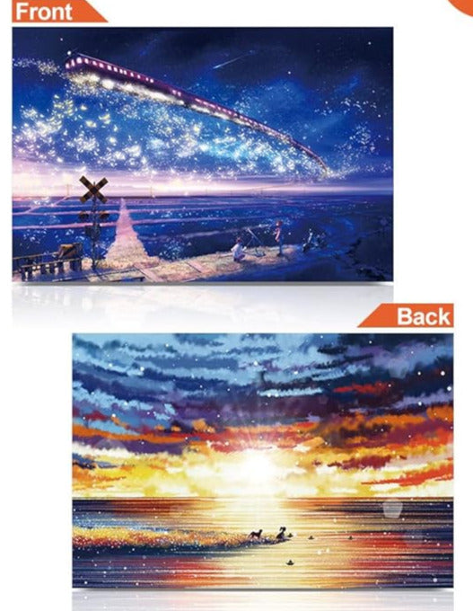 Mini puzzle - Train des étoiles (double face) (234 pièces) 