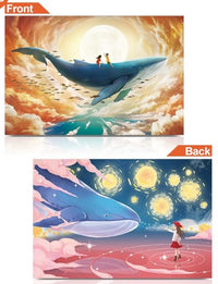 Mini Puzzle - Whale in a Dream (Double-sided) (234pcs)