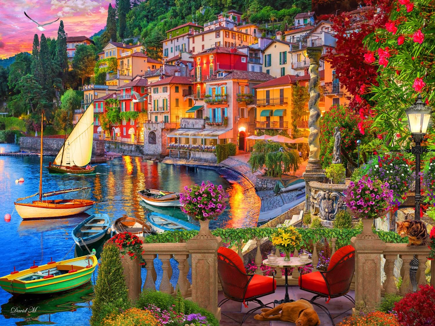 Italy's Lake Como, David MacLean (550pcs)