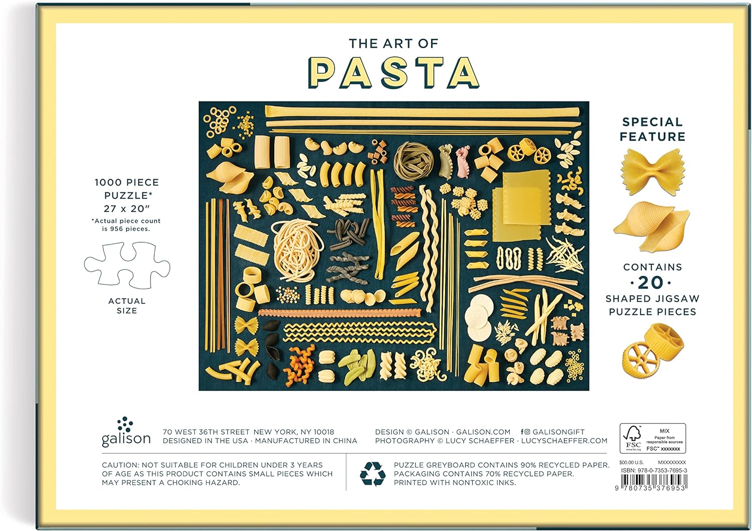 The Art of Pasta with Shaped Pieces (1000pcs)