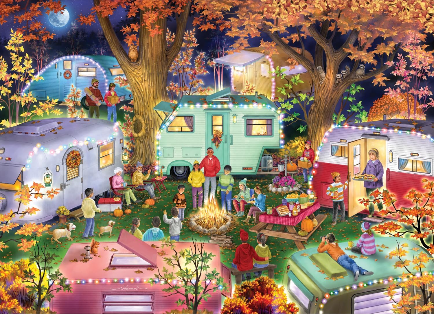 Camping in The Fall, Randy Wollenmann (1000pcs)