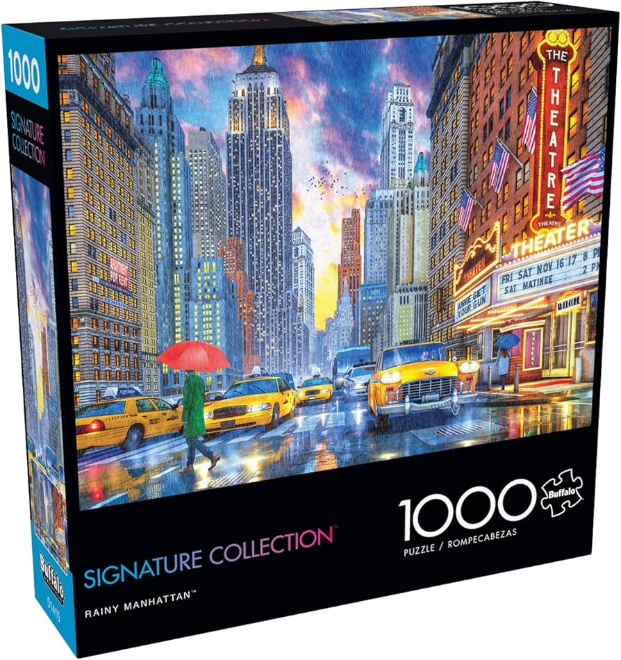 PFG Signature Collection - Rainy Manhattan (1000pcs) (Usage/Used - PUZZLES FOR GOOD)