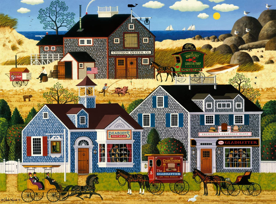 PFG Devilstone Harbor, Charles Wysocki (1000pcs) (Usage/Used - PUZZLES FOR GOOD)