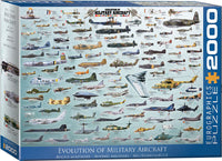 PFG Evolution of Military Aircraft- Ultimate War Planes Collection (2000pcs) (Usage/Used - PUZZLES FOR GOOD)