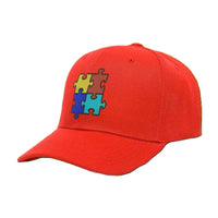 Casquette de baseball Puzzle - Rouge